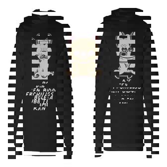 K-Pop French Bulldogs Bubble Tea Ramen Kawaii Dog Owner Long Sleeve T-Shirt | Mazezy