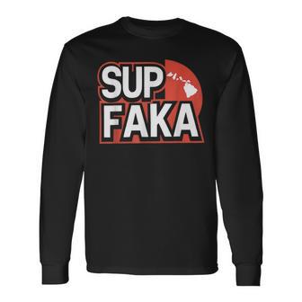 Kanaka Maoli Native Hawaiian Islands Hawaii Flag Long Sleeve T-Shirt - Thegiftio UK