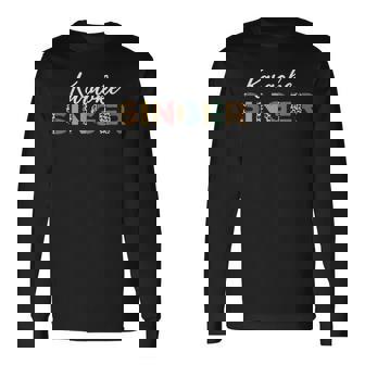 Karaoke Singer Leopard Pattern Apparel Karaoke Sing-Along Long Sleeve T-Shirt | Mazezy