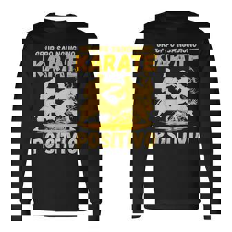 Karate Atleta Gruppoanguigno Karate Positivo Arte Marziale Maglietta a maniche lunghe - Novitaregali