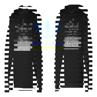 Katuodasi鰹と出汁の和風アートデザイン 長袖Tシャツ - Kawaiitshirt