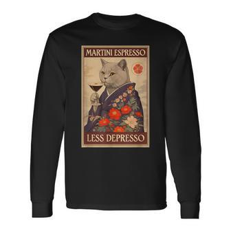 Katze Trinkt Cocktail Langarmshirts - Geschenkecke