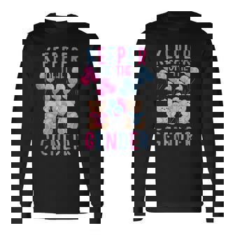 Keeper Of The Gender Reveal Party Gender Reveal Ideas Long Sleeve T-Shirt | Seseable UK