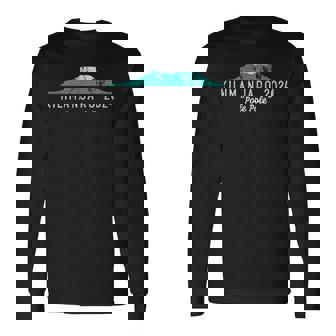 Kilimandjaro 2024 Tanzanie Mont Kilimandjaro Bâton D'escalade T-shirt à manches longues - Cadeauxyz