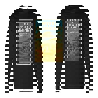 Kilimanjarointage Travelouvenir Poster T-shirt à manches longues - Cadeauxyz