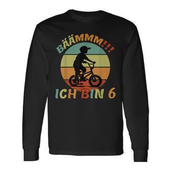 Kinder Bäm Ich Bin 6 Jahre Bmx Jungeechs Jahre Langarmshirts - Geschenkecke