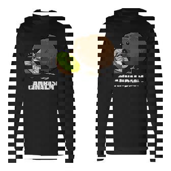 Kiwi Cannibalism Kiwi Bird Joke Cannibale Pun Bird T-shirt à manches longues - Cadeauxyz