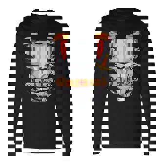 Knight Costume Halloween Knights Armor Sword Boys Tee Lord Long Sleeve T-Shirt | Mazezy