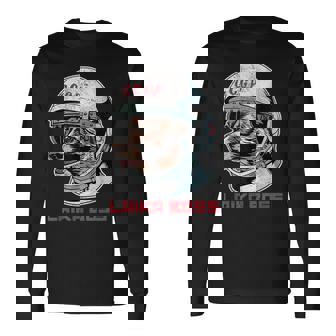 Laika Boss ヴィンテージ Cccp ソビエトロシアソ連宇宙犬 長袖Tシャツ - Kawaiitshirt