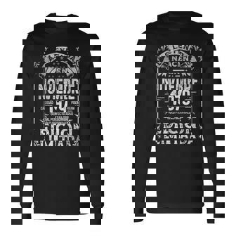 Las Leyendas Nacen En Noviembre De 1979 46 Años Cumpleaños Camiseta de manga larga - Regaloses