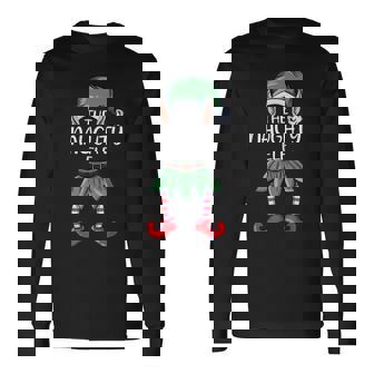 Le Coquine Elf Noël Famelie Groupes Elf T-shirt à manches longues - Cadeauxyz