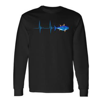 Le Thon Rouge Thon Battement De Cœur Poissons Mer Profonde T-shirt à manches longues - Cadeauxyz
