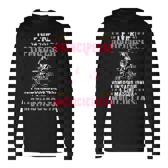 Leere Principesse Indossano Caschi Da Motociclista Maglietta a maniche lunghe - Novitaregali