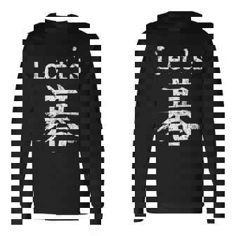 Let's Go Jeu De Mots Japonais Jeu Deociété Jeu De Mots En Anglais Kanji T-shirt à manches longues - Cadeauxyz