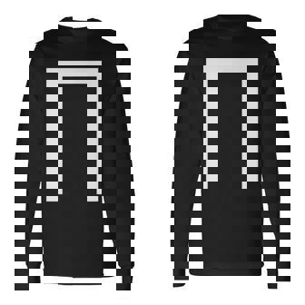 Lettre Majuscule Grecque Pi T-shirt à manches longues - Cadeauxyz