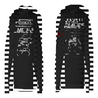 Level 1 完全 1St Wedding Anniversary First Year Him Her 長袖Tシャツ - Kawaiitshirt