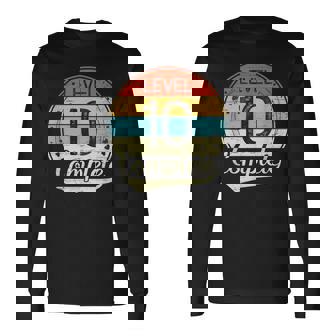 Level 10 Complete Retro 10th Wedding Anniversary Long Sleeve T-Shirt | Mazezy