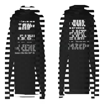 L'homme Le Mythe La Légende Humour Homme Fête Des Pères 2025 T-shirt à manches longues - Cadeauxyz