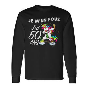 Licorne Dab Anniversaire Humour T-shirt à manches longues - Cadeauxyz