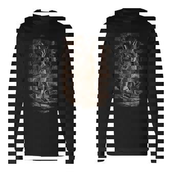 Lièvre Forêt Nature Randonnée Chasse Chasseur Lièvres T-shirt à manches longues - Cadeauxyz