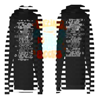 Lifting To Hold More Books Weightlifting Workout Bookish Long Sleeve T-Shirt - Monsterry