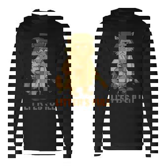 Litter’S Full Cat Lovers Christmas Xmas Long Sleeve T-Shirt | Seseable CA