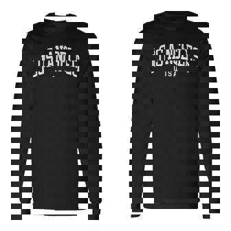 Los Angeles Usa -Ouvenir Deacances Collegetyle La T-shirt à manches longues - Cadeauxyz