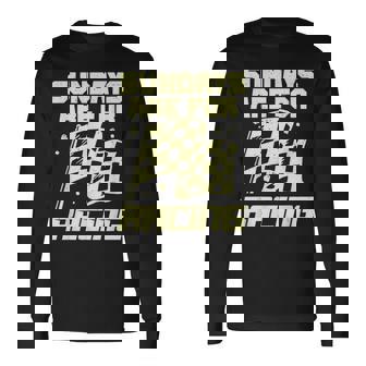 Los Domingoson Para El Diseño De Carreras Para Un Conductor De Carreras Camiseta de manga larga - Regaloses