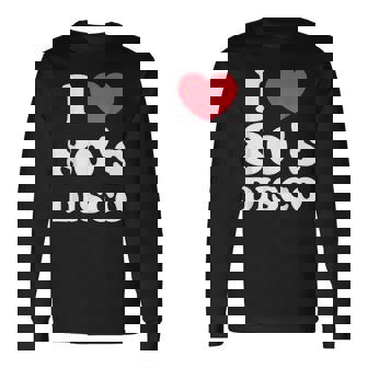 I Love 80S ディスコミュージック レトロディスコ 長袖Tシャツ - Kawaiitshirt