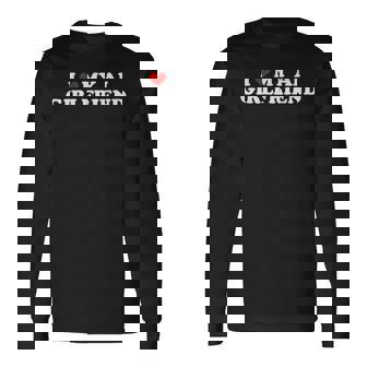 I Love My Ai Girlfriend Graphic Long Sleeve T-Shirt | Seseable CA