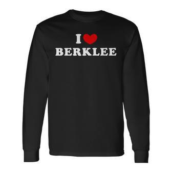 I Love Berklee I Love Berklee Long Sleeve T-Shirt - Thegiftio UK