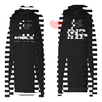 I Love Enka I Heart Enka Long Sleeve T-Shirt | Mazezy