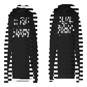 I Love Johnny Love John 長袖Tシャツ - Kawaiitshirt