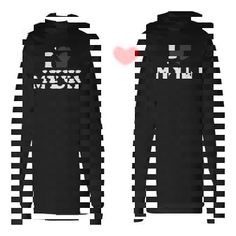 I Love Miyuki 私は愛する Miyuki 長袖Tシャツ - Kawaiitshirt