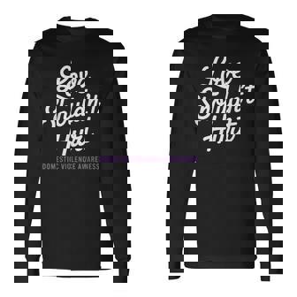 Love Shouldn't Hurt Domestic Violence Awareness Dv Support Long Sleeve T-Shirt - Thegiftio