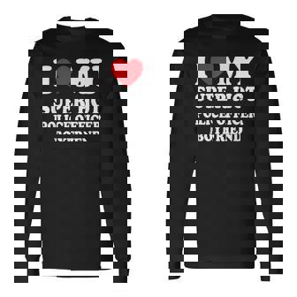 I Love My Super Hot Police Officer Boyfriend Fun Girlfriend Long Sleeve T-Shirt - Thegiftio