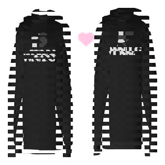 I Love Winning I Heart Winning Lover Win Winner Long Sleeve T-Shirt - Monsterry