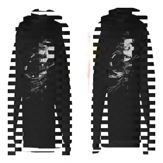 Luna Dibujo Arte Gráfico Pintura Motivo Luna Camiseta de manga larga - Regaloses