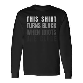 Lustigearkasmus Ironie Idioten Radar Indikator -Paß Langarmshirts - Geschenkecke