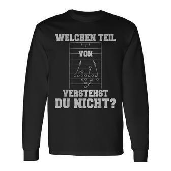 Lustiger American Football Trainer Taktik Langarmshirts - Geschenkecke