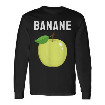 Lustigerpruch Apfel Bananearkasmus Ironie Langarmshirts - Geschenkecke
