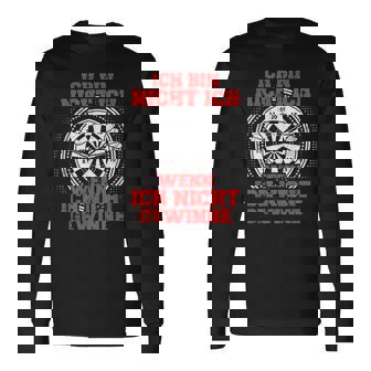 Lustiges Dart Dartboard Dartpfeil Dartsportspieler Motiv Langarmshirts - Seseable