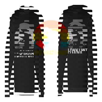 Lustiges Katzen Geschenkintageunset I Do What I Want Cat Langarmshirts - Seseable