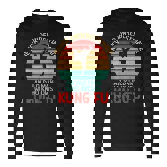 Maiottovalutare Unecchio Che Conosce Il Kung Fu Maglietta a maniche lunghe - Novitaregali