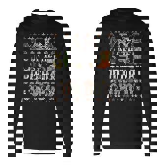 Mama Of The Birthday Cowboy Rodeo Mama Long Sleeve T-Shirt | Mazezy