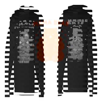 Mamá Oso Con Dos Lindos Osos Bebé Madre Oso Para Mamás Camiseta de manga larga - Regaloses