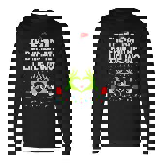 The Man Behind The Little Who Christmas Pregnancy Long Sleeve T-Shirt | Mazezy