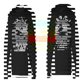 Man Myth Rappelling Legend Retro Vintage Long Sleeve T-Shirt | Mazezy