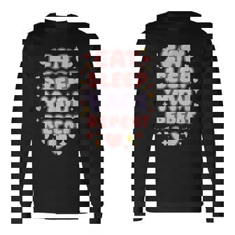 Mangiare Dormire Yuri Yaoi Ripeti Ragazzo Love Manga Maglietta a maniche lunghe - Novitaregali