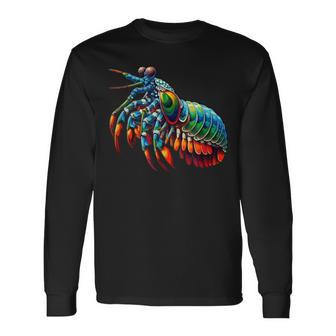 Mantis Shrimp Peacock Mantis Shrimp Long Sleeve T-Shirt - Thegiftio UK